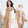 DIY Girls Sequin Dresses European Wedding Dresses New Birthday Gifts  for 30cm BJD Doll