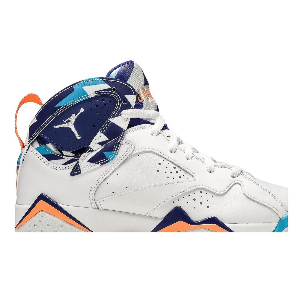 Air Jordan 7 Retro Grade School 'Chlorine Blue' (Unisex) White / White / Chlorine Blue Kids' Basketball Shoes 442960 100