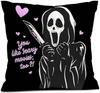 Halloween Party Decoration Cushion Cover Horror Grimace Cushion Cover Suitable For Family Living Room Sofa Room Decoration
