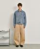 GLW Cotton Curved Pants Beige