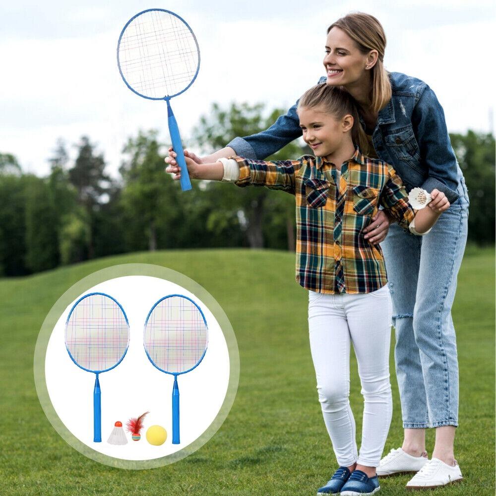 

1 set Iron Badminton Red Racquet Movement Set Racquet Set Personal Interaction