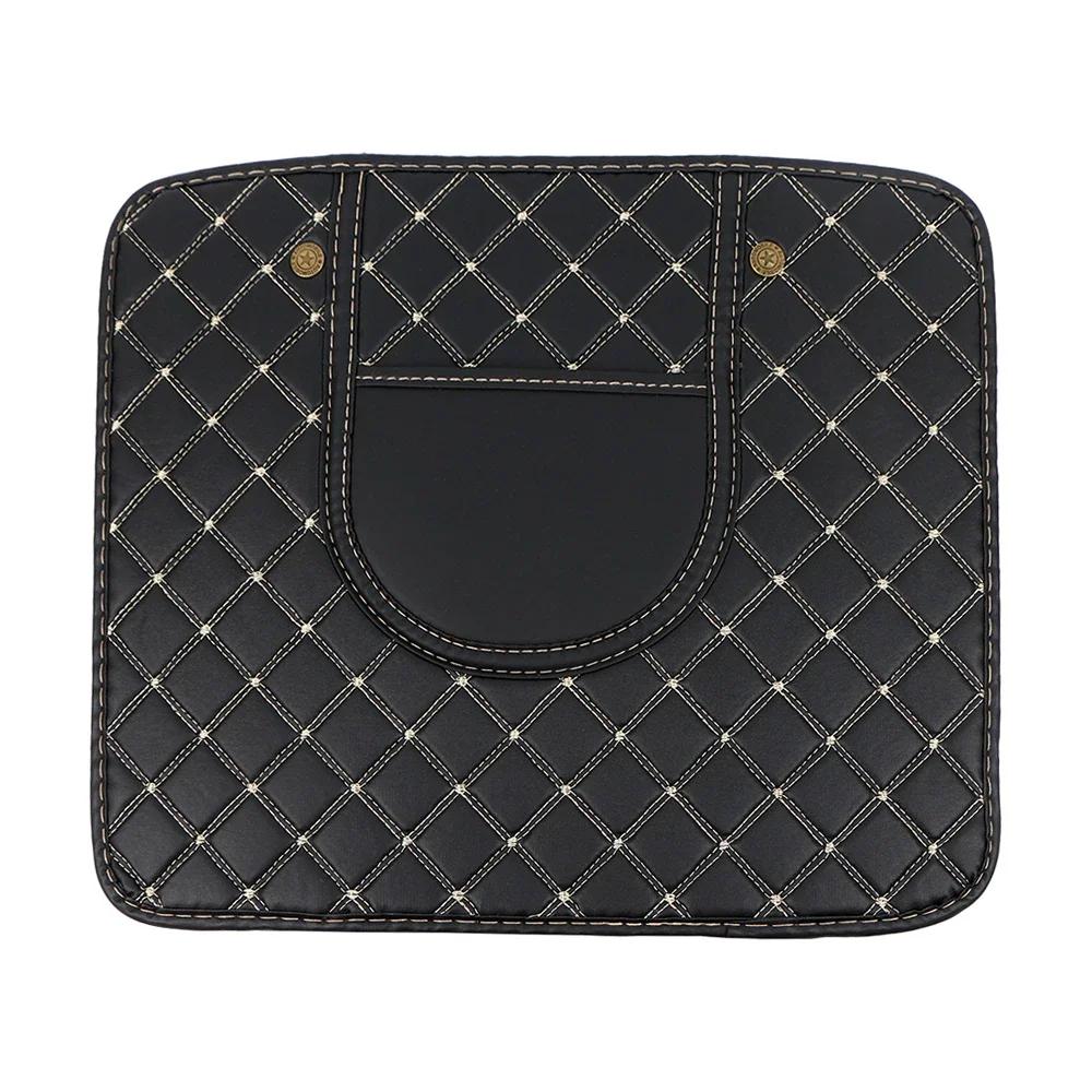 

Car Seat Back Storage Organizer Bag Universal PU Leather Multifunction Stowing Tidying Pocket Seat Back Kick Protector