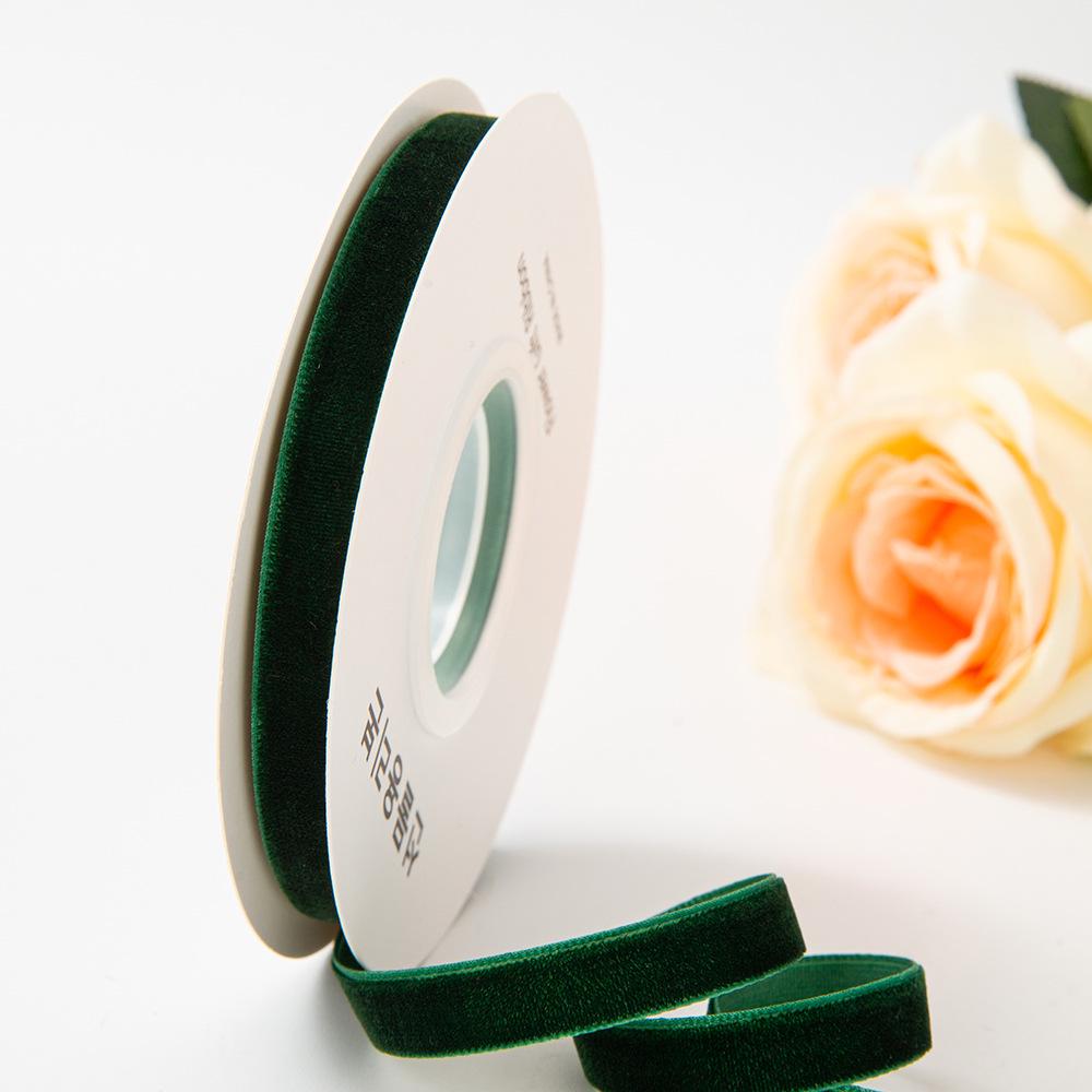 Handmade Gold Velvet Ribbon Bow Hairpin for DIY Holiday Decorations & Floral Packaging