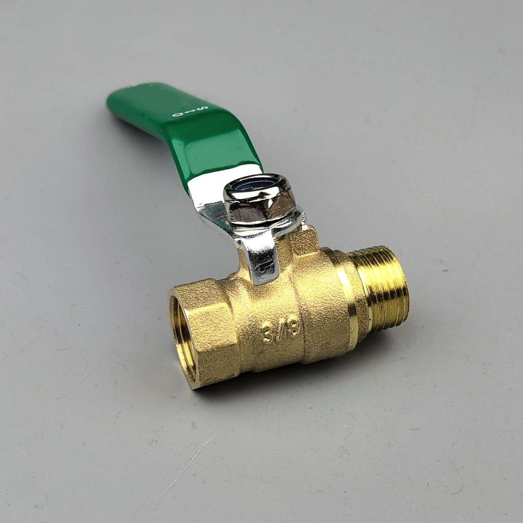 Brass Long Handle Ball Valve - Multi-Size (1/4" to 1") Pneumatic Tap with Internal/External Thread for Water Drain