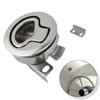 Stainless Steel Flush Boat Marine Latch Flush Pull Latches Slam Lift Handle Deck Hatches For Yacht Marine Hardware Without Key