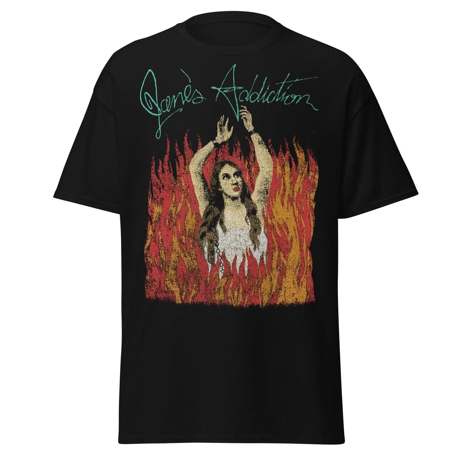 Jane s Addiction - Flames Jumbo Print T Shirt M