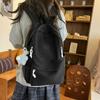 Solid Color Student Schoolbag Women's Lightweight Backpack