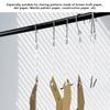 20 st Mönsterkrokar Hängande Syning Tillverkning Metallhängare Med Rep Ergonomiskt Handtag 260 mm
