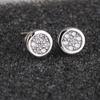 Lovely Round Zircon Ear Studs Women Girl Party Earrings Piercing Jewelry Charm