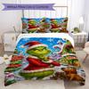 Christmas Gift Oscar Comedy Movie How the Grinch Stole Christmas Home Decor Soft Printed Bedding Set Pillowcase Duvet Cover (without Core) R10