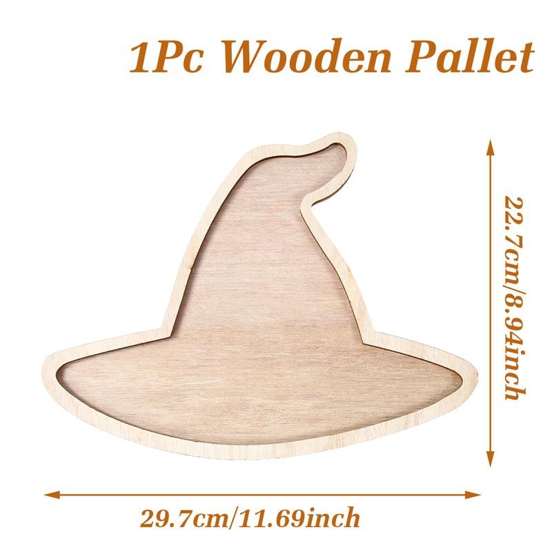 1pc Decorative Tray, Thanksgiving Day Wooden Tray, Maple Leaf Design Table Decoration, Thanksgiving Day Decoration for Home