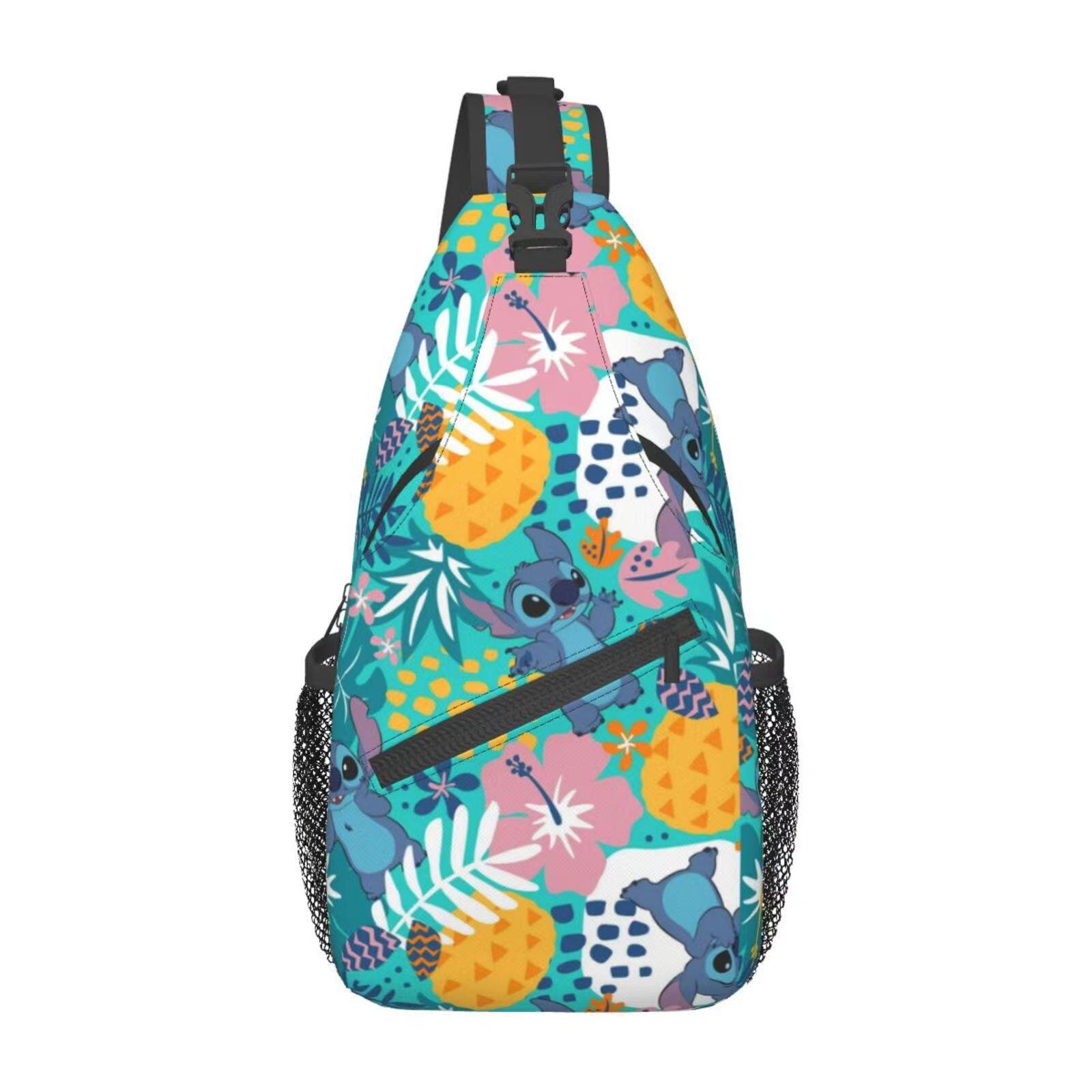 Crossbody bag Primary and secondary school students casual breast bag Cartoon printed casual bag Cartoon satchel Crossbody bag