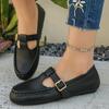 Fashion Retro T-strap Buckle Mary Jane Shoes Women Round Toe Block Low Heels Casual Flats Spring Autumn Girls Campus Shoes