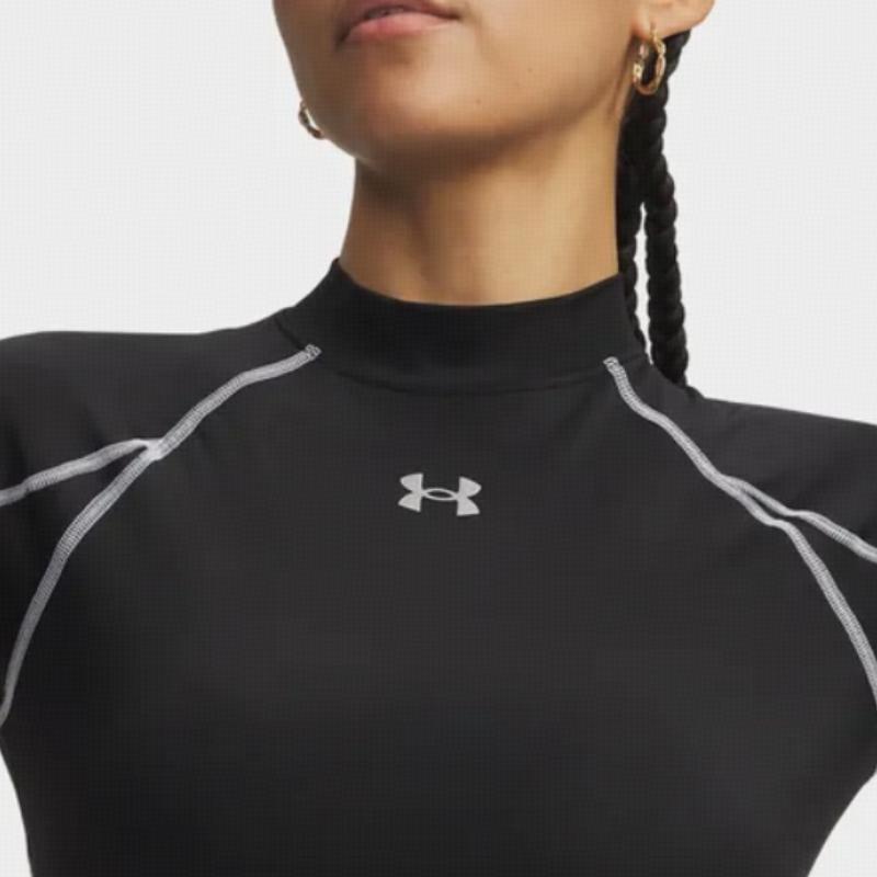 Under Armour Round Neck Logo Short Sleeve Pullover T-Shirt Women tops 6014710-008