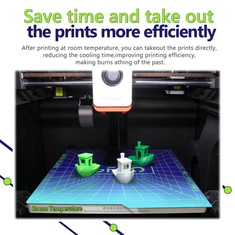 JUUPINE Geco-Platte für Anycubic Kobra S1 Platte Kein Heizbett 264x276mm Kobra S1 Kombi-Druckplatte GECO Platte für Anycubic