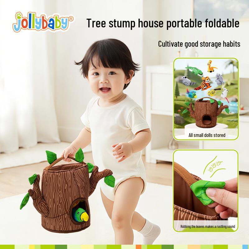 Jollybaby Baby Jungle Play Mat & Cloth Book Gift Set