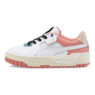 Cali Dream Go For Dream Leder Wildleder Freizeit Vielseitig Niedrige Sneaker Damensneaker Rosa Weiß 385716-01