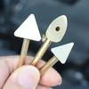 Soldering Iron Tips Set Copper Smoothing Head Welding Tips Car Welder-Replacement Tips Tools Iron Plastic Car Repair Triangular