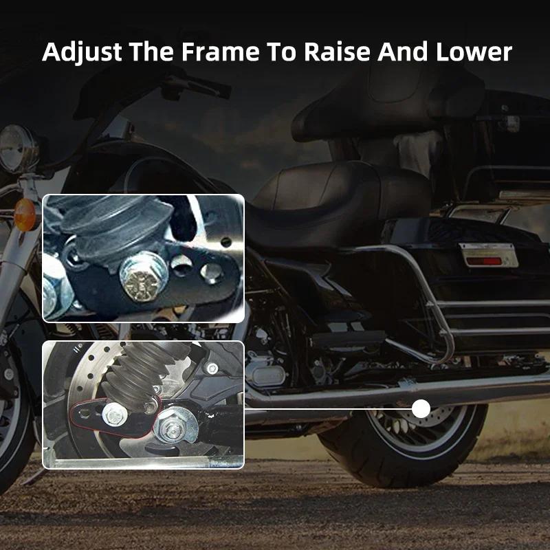 1" 2" 3" Einstellbarer Hinterrad-Stoßdämpfer Tieferlegungssatz Drop Motorradzubehör Passend für Harley Sportster 883 1200 XL883 XL1200 2000-2015