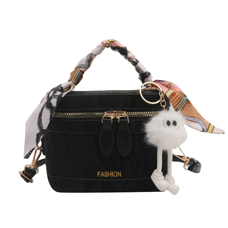 2025 New Model, Portable Box Bag, Women's Retro Fashion Bucket Bag, High-end Sense Niche Versatile Messenger