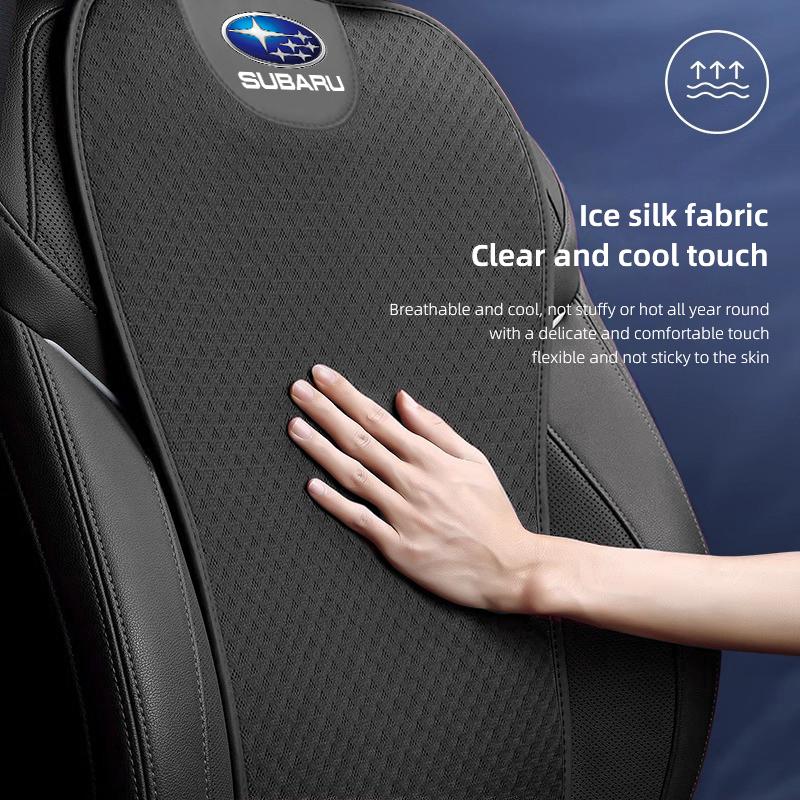Ice Silk Car Seat Cover Front Rear Cushion Protector Mat Pad For Subaru Impreza Legacy WRX STI BRZ Forester XV Outback Crosstrek