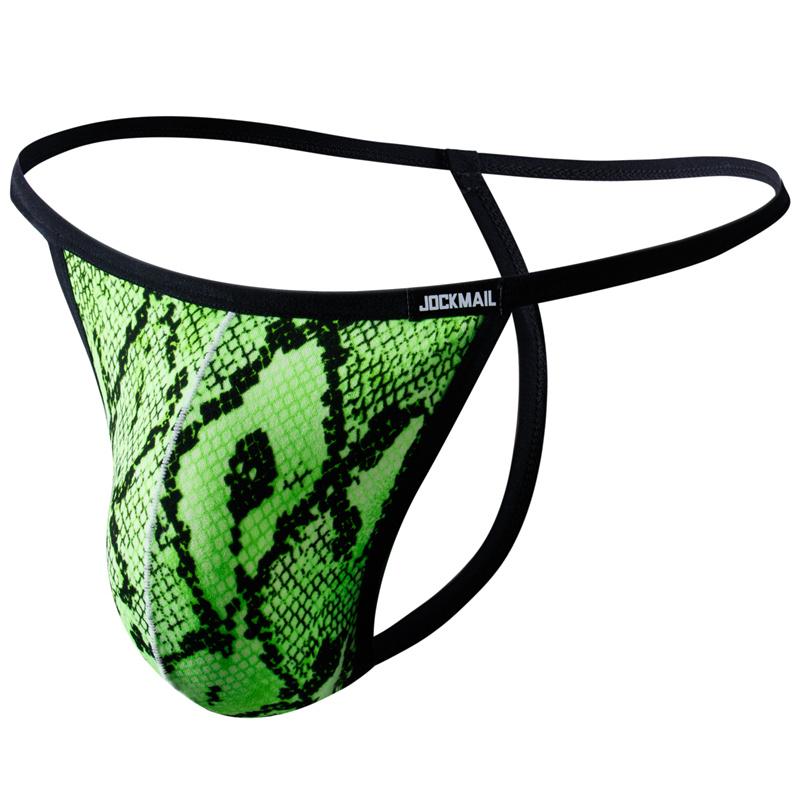 Thong JOCKMAIL One Size Specification Fashion Leopard Print Sexy Low Waisted Men's G-string Underwear Everyday Casual Sport T-back Club Underpants