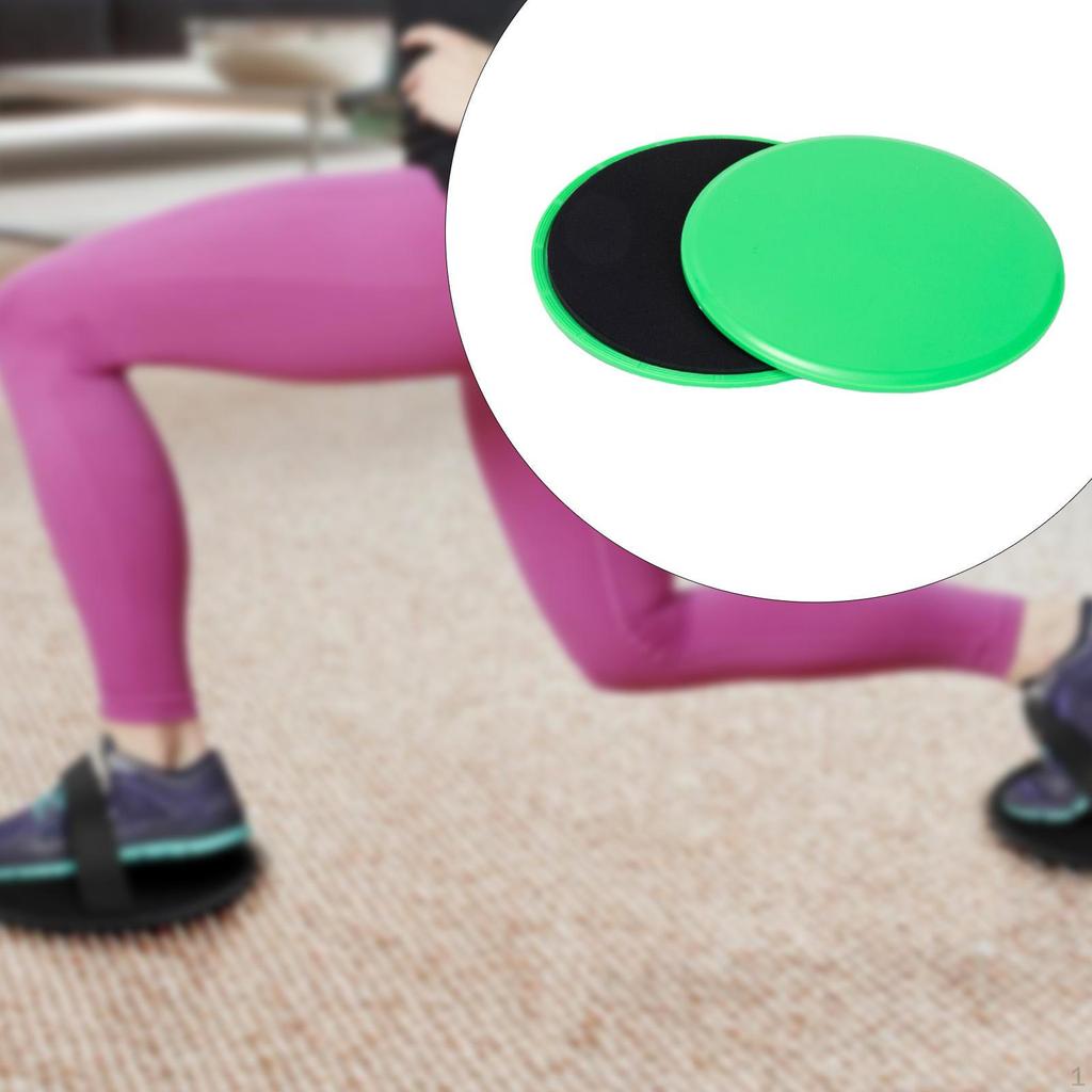 2 Pieces Core Slider Sliding Discs Abdominal Training Lightweight Double Sided Ab Pads Exercise
