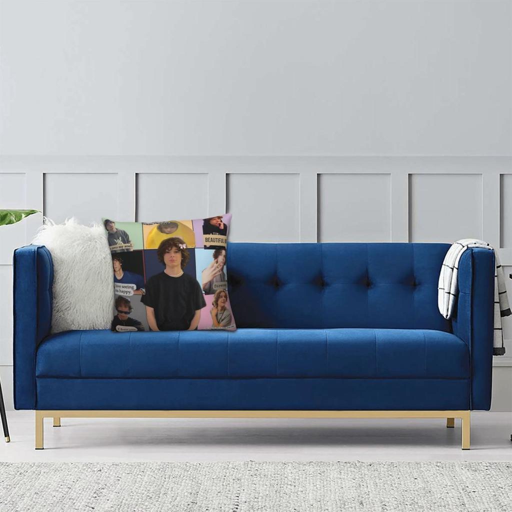 Amerikaanse Mason Thames Acteur Kussensloop Polyester Kussensloop Kussenhoes Op Maat Gemaakte Kussenslopen Voor Stoel Bank Huisdecoratie