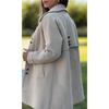 Warm Wool Blend Lining Fleece Coat Womens Single Breasted Fashion Outerwear Autumn Winter