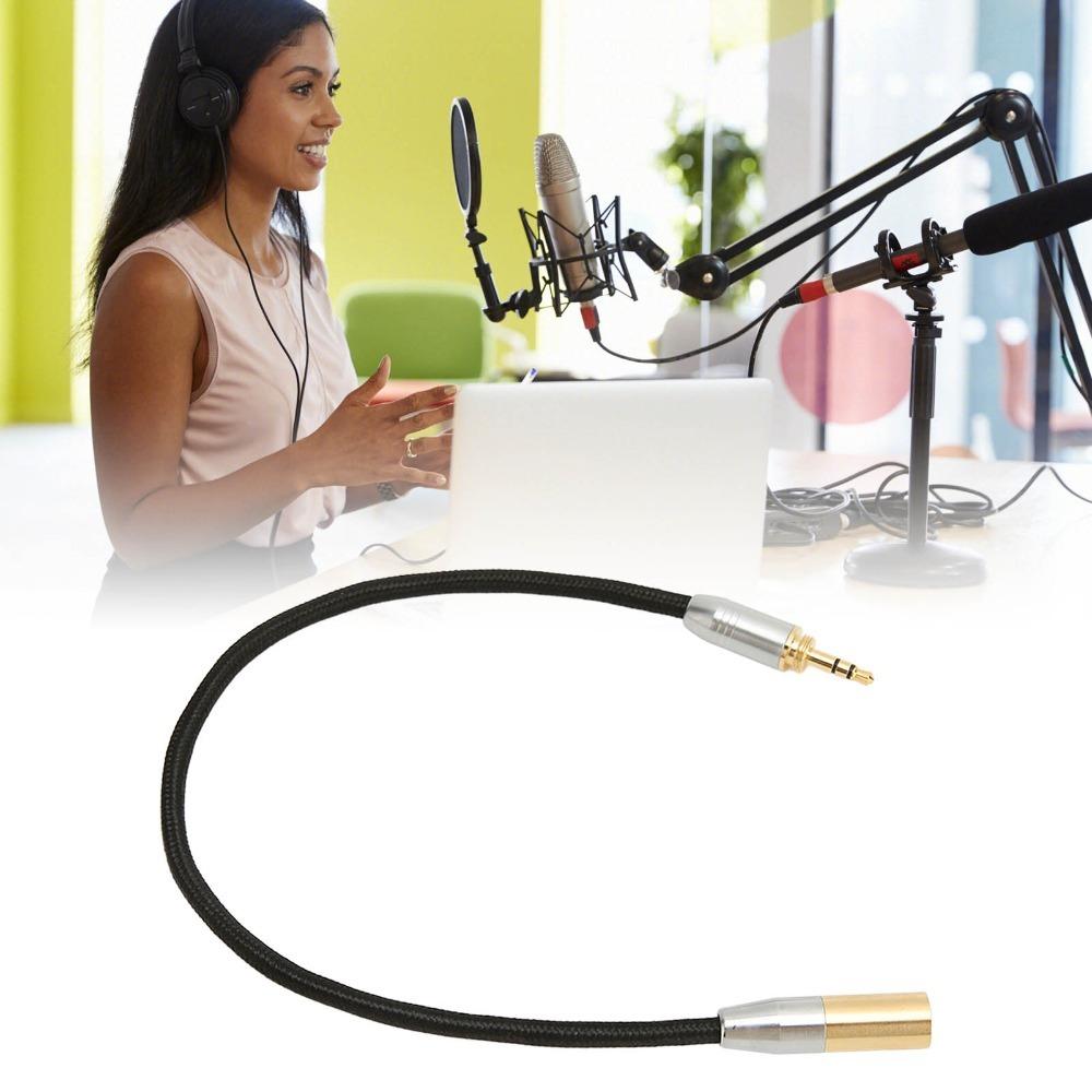 3 Pin Connector Professional Audio Cable 3.5mm to Mini XLR Adapter  Professional Audio