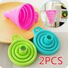 2/5/10 PCS Portable Funnels Foldable Mini Silicone Collapsible Funnel Folding Oil Pot Funnel Kitchen Tool Liquid Dispensing