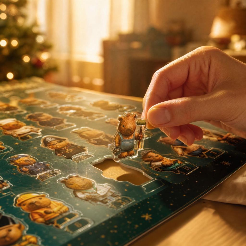 -Day Countdown Calendar with 2D Acrylic Surprise for Daily Fun