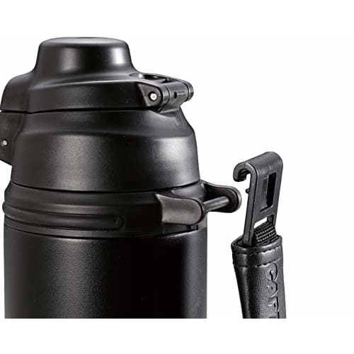 CAPTAIN STAG (CAPTAIN STAG) HD Direct Drink Bottle, 1L, Double Stainless Steel, Vacuum Insulated, Cold-Insulated, Sports Drink Compatible, with Belt,