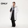 ONLY Women's Detachable Fur Collar Goose Down Puffer Jacket