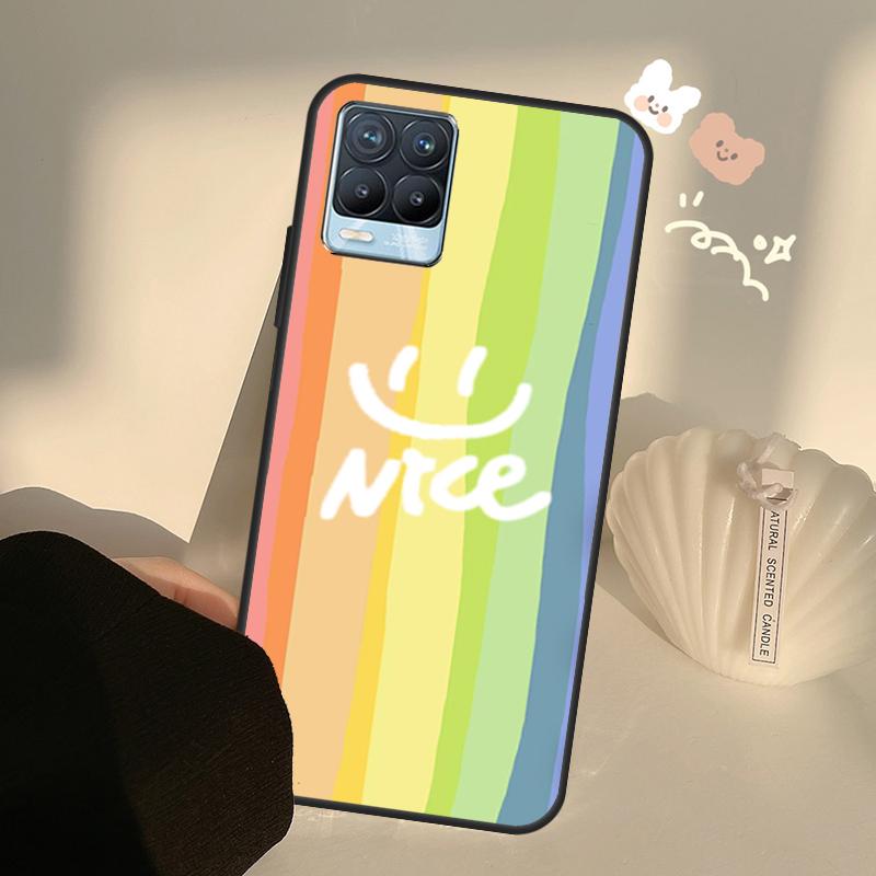 Rainbow Cute Cartoon Case For Realme GT7 Pro GT6 C65 C67 C61 C53 C55 C51 C25 C63 C71 C75 11 12 13 14 15 Pro Plus