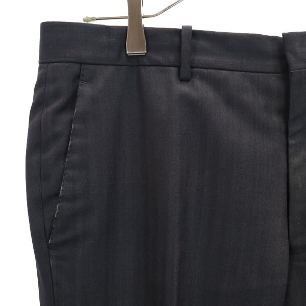 LANVIN en Bleu Made in Japan wool Slacks pants dark blue Men's Used