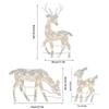 Lighted Christmas Reindeer Water Resistant Light Up Decoration For Garden Glowing Reindeer Outdoor Yard Ornament New Year Decor