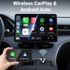 NEW 2in1 Mini Wireless CarPlay and Android Auto Adapter 5GHz WiFi, Type-C/USB Plug and Play Smart Box for Car Accessories Dongle