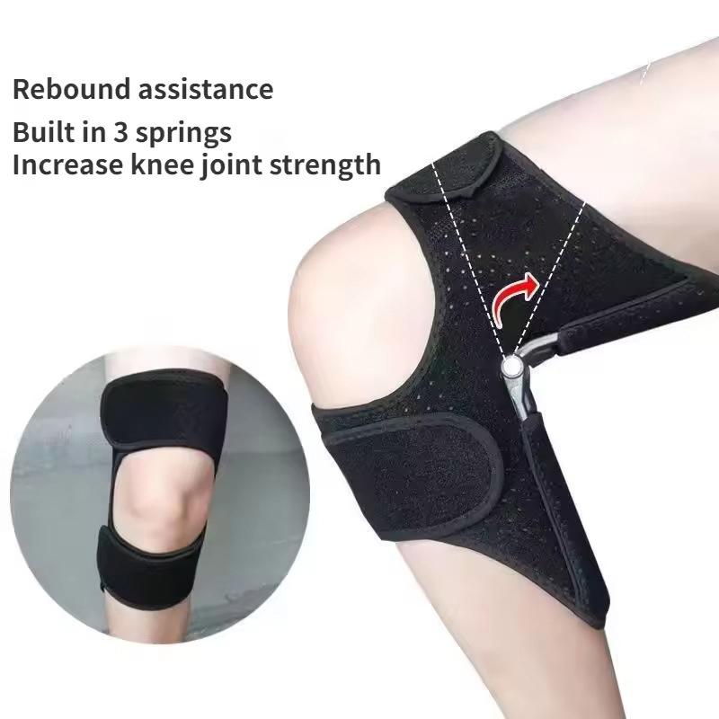 1/2Pcs Joint Support Knee Pad Non-Slip Lift Pain Relief For Knee Power Spring Force Stabilizer Knee Booster Working Sports Elder