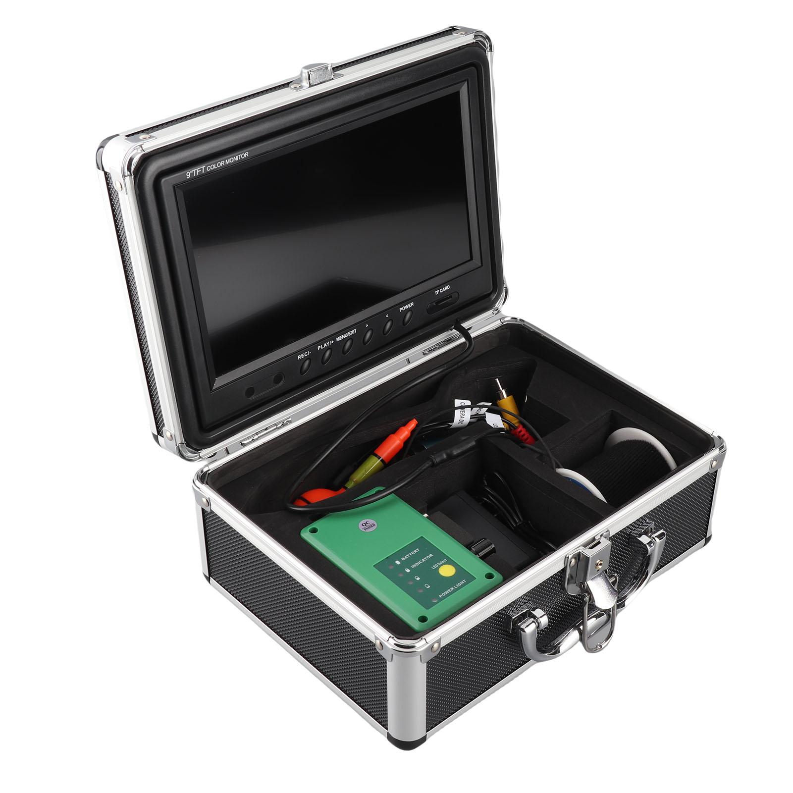 

9in Dual Light Viewable Fish Finder Fishing 15M Underwater Monitoring Camera