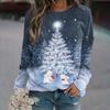 3D Printed Long Sleeve Round Collar Hoodie3d Print Long Sleeve Crew Neck Sweater