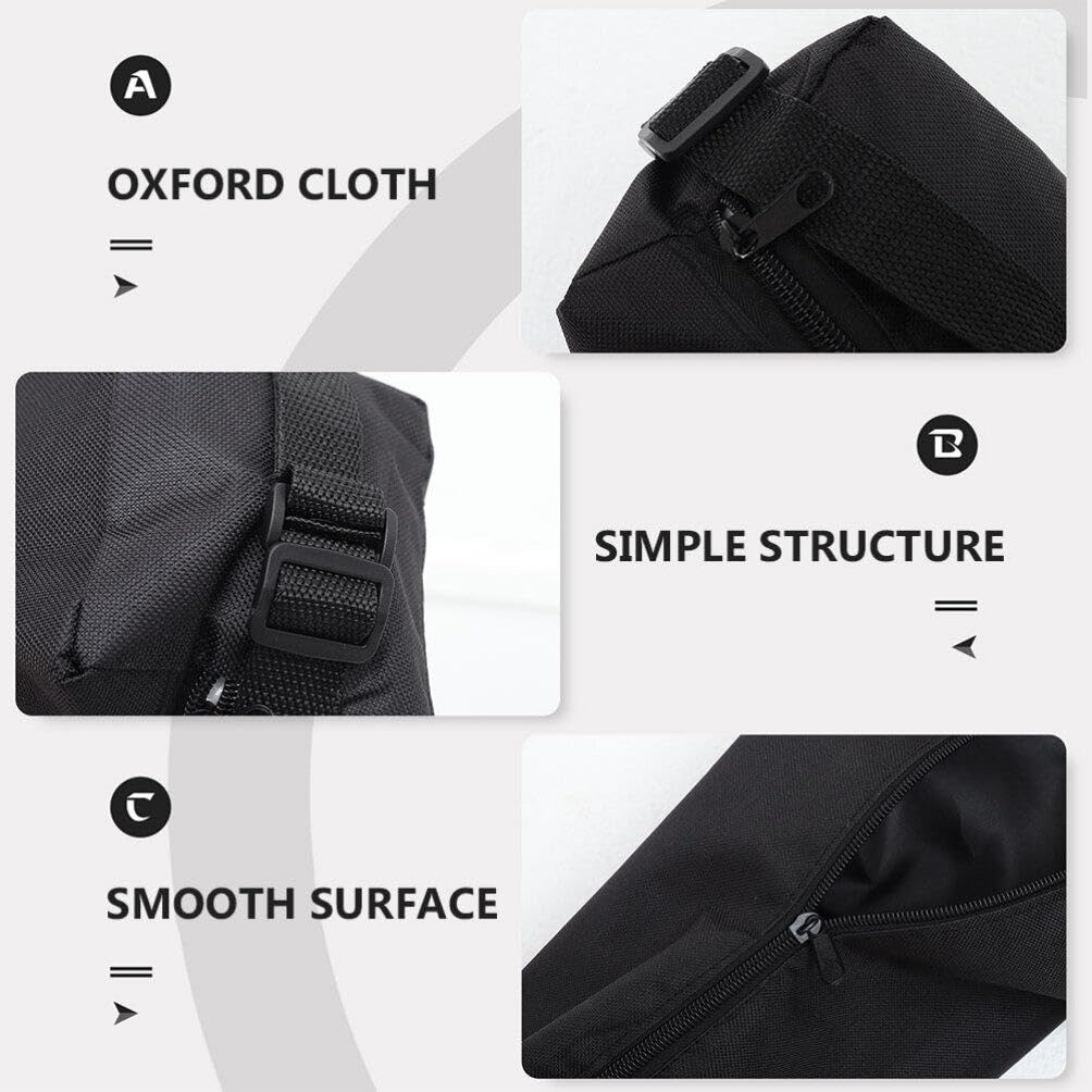 EXCEART Tripod Carrying Case Bag with Shoulder Strap, Compatible with Boom Stands, Tripods, Microphone Stands, and Tent Poles, Black, 90cm