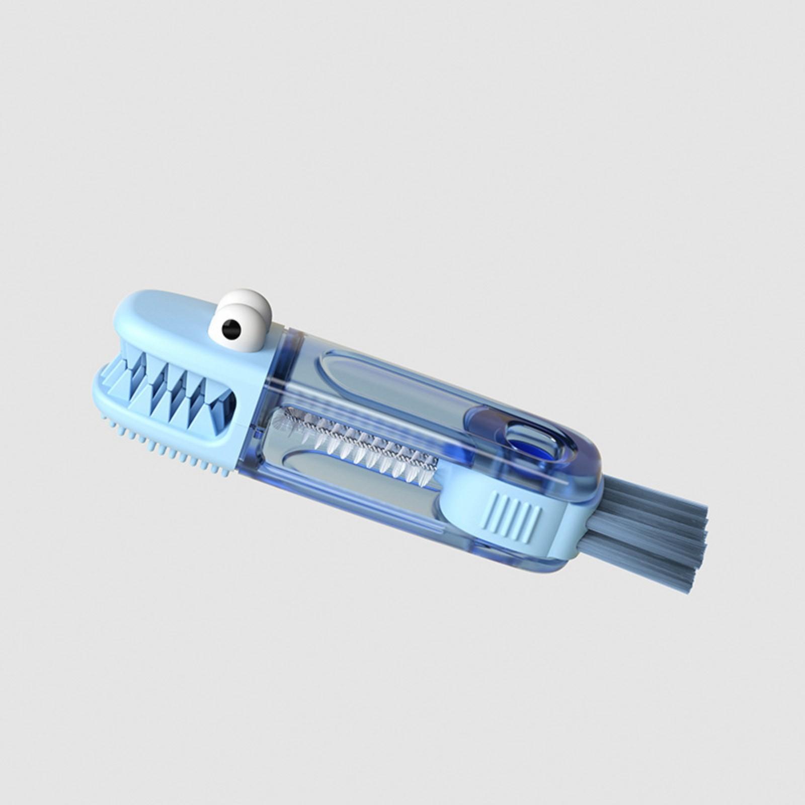 

Три в одном щетка для крышки чашки щетка для очистки полости рта щетка для очистки стакана с водой щетка для очистки One Size синий