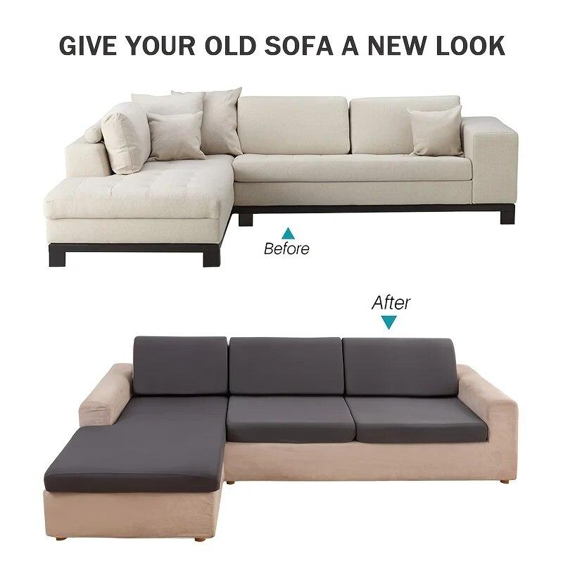 Waterproof Sofa Seat Cushion Cover Elastic Protector Sofa Covers Pets Kids Sofa Cover For Livingroom Sofa Cushion Home Hotel