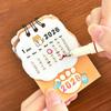 2026 Desk Calendar Cute Cat Themed Mini for Students Double Coil Design Small Format Calendar Whimsical Illustration Student