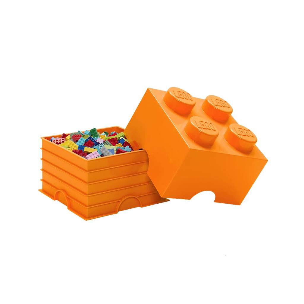 LEGO Aufbewahrungsbox Stein 4 leuchtend orange 40031760