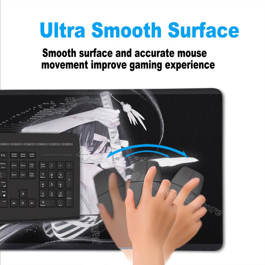 Anime Pretty Girl Large Cartoon Mouse Pad E-sports Anti slip Desk Mat Office Computer Keyboard Mousepad XXL Laptop Desktop Mats
