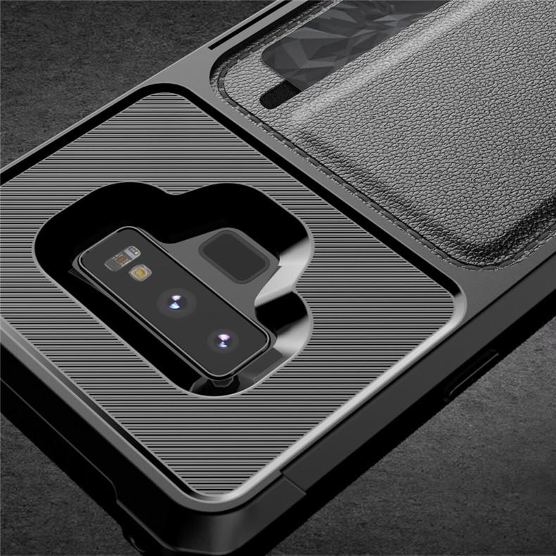 Samsung S26 Ultra Magnetic Leather Phone Case - Card Slot & Anti-Fall Protection for Note 20 Ultra