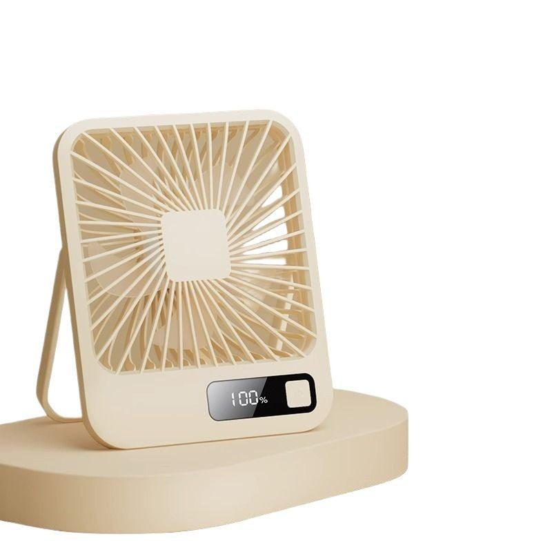 

T Strong Wind Ultra-Quiet Portable Desktop Fan for Dorm and Office White 6000mAh 30H