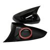Volkswagen Golf 6 Carbon Fiber Pattern Rearview Mirror Shell Gloss Black Protective Cover